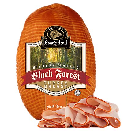 Boar's Head Fresh-Sliced Turkey Black Forest Hickory Smoked - 0.50 Lb - Image 1