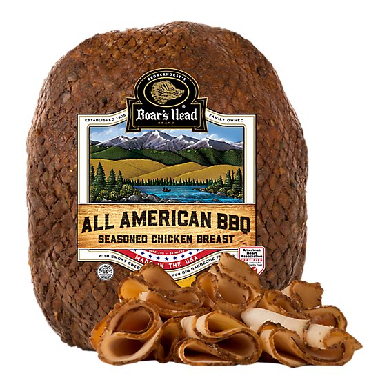 Boar's Head All American Bbq Seasoned Chicken - 0.50 Lb
