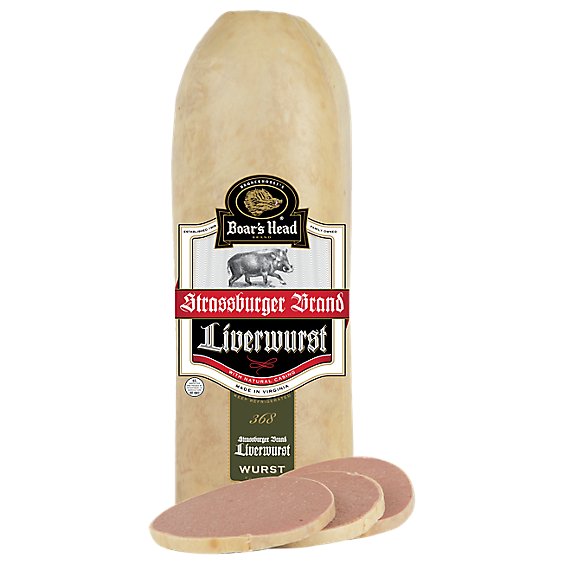 Boar's Head Strassburger Brand Liverwurst - 0.50 Lb