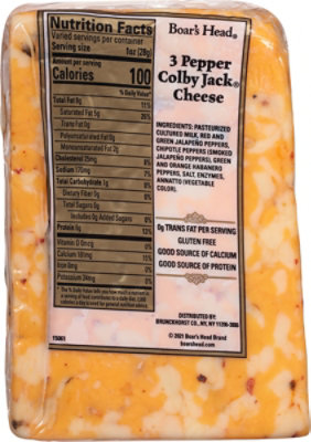 Boar's Head Bold 3 Pepper Colby Jack Bold Cheese - Image 6
