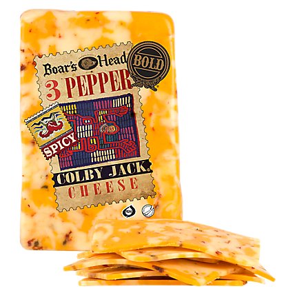 Boars Head Bold 3 Pepper Colby Jack Bold Cheese  - 0.50 Lb - Image 1
