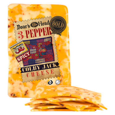 Boar's Head Bold 3 Pepper Colby Jack Bold Cheese  - 0.50 Lb