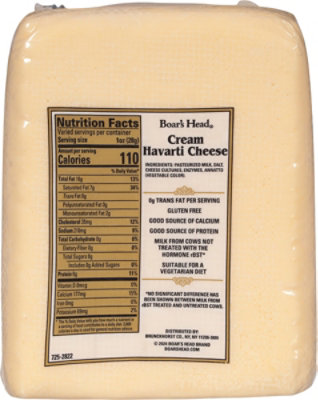 Boar's Head Plain Havarti Cheese - Image 6