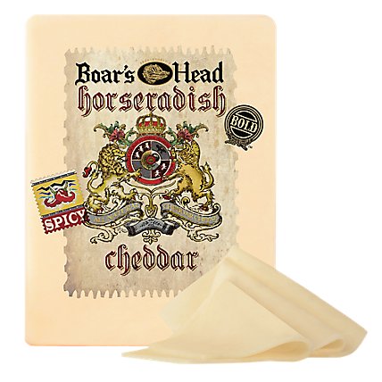 Boars Head Horseradish Cheddar Cheese - 0.50 Lb - Image 1