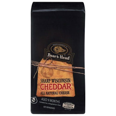 Boar's Head Sharp Wisconsin Yellow Cheddar Cheese - Image 1