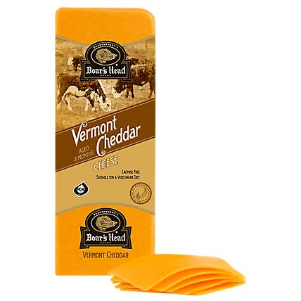 Boar's Head Vermont Yellow Cheddar Cheese - 0.50 Lb - Image 1
