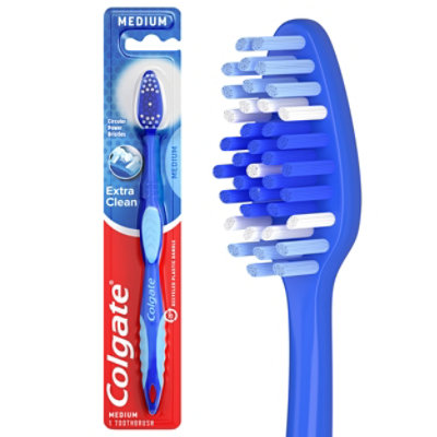 Colgate Extra Clean Full Head Manual Toothbrush Medium - Each - Image 1