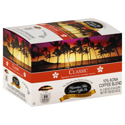 Hawaiian Isles Coffee Single Serve Brew Cups Classic - 10-0.35 Oz