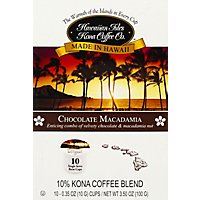 Hawaiian Isles Coffee 10% Kona Single Serve Brew Cups Chocolate Macadamia - 10-0.35 Oz - Image 2