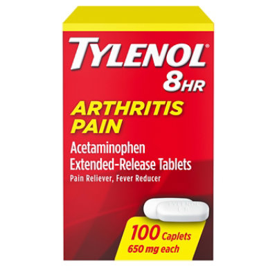 Tylenol Arthritis Pain Reliever Fever Reducer Caplet 650 Mg - 100 Count - Image 1