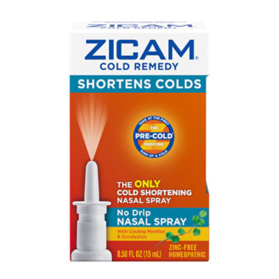 Zicam Cold Remedy No Drip Nasal Spray 05 Fl Oz Albertsons 