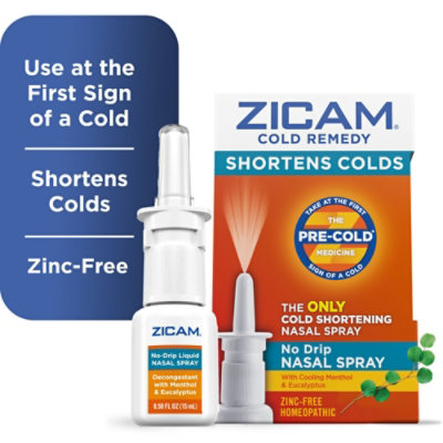 Zicam Cold Remedy No Drip Nasal Spray - 0.5 Fl. Oz. - Image 1