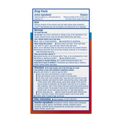 Zicam Cold Remedy Cold Shortening Medicated Nasal Swabs Zinc Free - 20 Count - Image 5