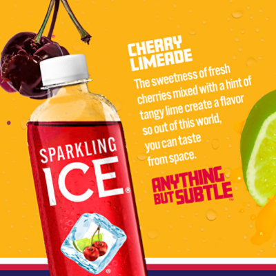 Sparkling Ice Cherry Limeade Sparkling Water 17 fl. oz. Bottle - Image 2