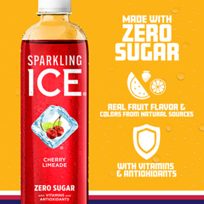 Sparkling Ice Cherry Limeade Sparkling Water 17 fl. oz. Bottle - Image 3