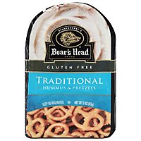 Boars Head Hummus Traditional & Pretzels Snack - 4 Pack - Image 1