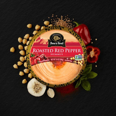 Boars Head Hummus Roasted Red Pepper - 10 Oz - Image 5