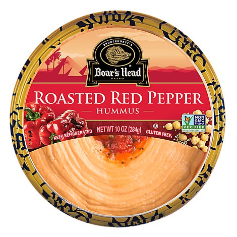 Boars Head Hummus Roasted Red Pepper - 10 Oz