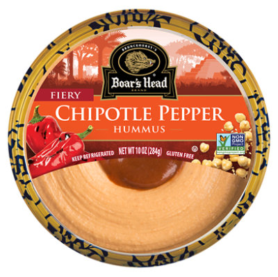 Boars Head Hummus Roasted Chipotle Pepper - 10 Oz