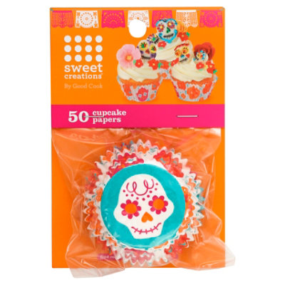 GoodCook Sweet Creations Dod Skull Paper Cupcake - 50 Count