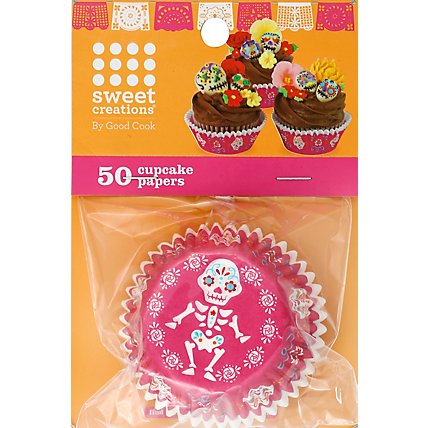 GoodCook Sweet Creations Dod Skeleton Cupcake Paper Reg - 50 Count - Image 2