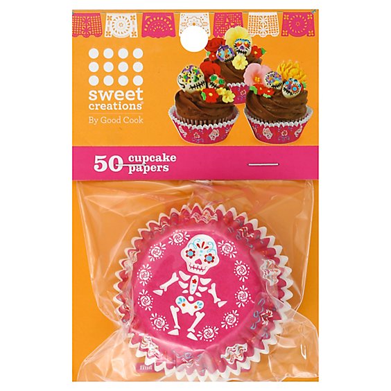 GoodCook Sweet Creations Dod Skeleton Cupcake Paper Reg - 50 Count