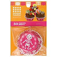 GoodCook Sweet Creations Dod Skeleton Cupcake Paper Reg - 50 Count - Image 1