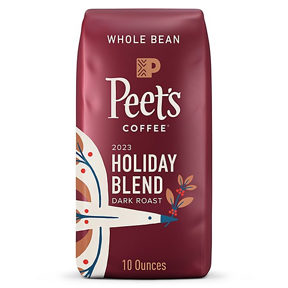 Peet's Holiday Blend Dark Roast Whole Bean Coffee - 10 Oz