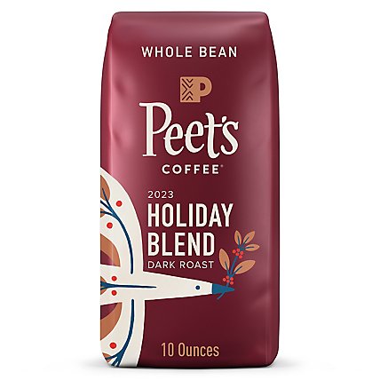 Peet's Holiday Blend Dark Roast Whole Bean Coffee - 10 Oz - Image 1