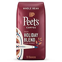 Peet's Holiday Blend Dark Roast Whole Bean Coffee - 10 Oz - Image 1