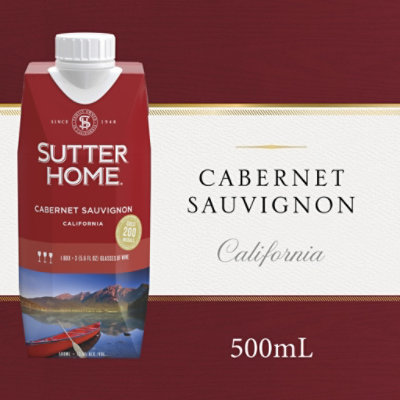 Sutter Home Cabernet Sauvignon Red Wine Tetra Pak - 500 Ml - Image 1