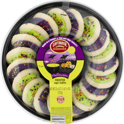 Bakery Cookies Frosted Green And Purple - Each