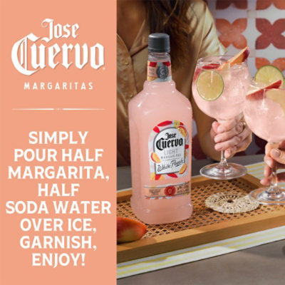 Jose Cuervo Margarita Light White Peach - 1.75 Liter - Image 2
