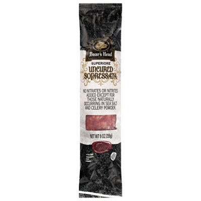 Boars Head Sopressata Hot - 9 Oz