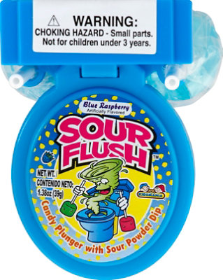 Kidsmania Candy Sour Flush Blue Raspberry - 1.38 Oz - Image 2