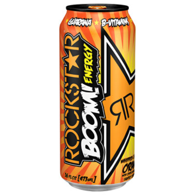 Rockstar Energy Drink Boom! Whipped Orange - 16 Fl. Oz. - Image 3