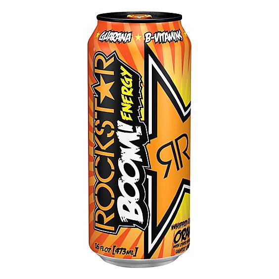 Rockstar Energy Drink Boom! Whipped Orange - 16 Fl. Oz.