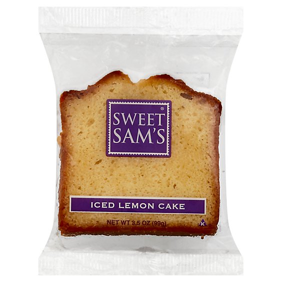 Sweet Sams Cake Pound Iw Iced Lemon - Each
