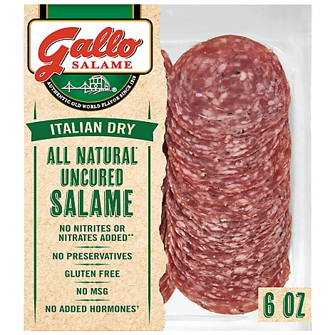 Gallo Salame Deli Thin Sliced All Natural Uncured Salame - 6 Oz