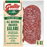Gallo Salame Deli Thin Sliced All Natural Uncured Salame - 6 Oz - Image 1