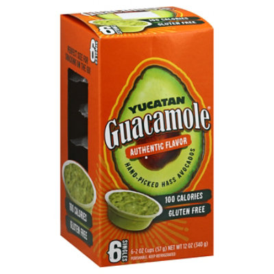 Yucatan Guacamole Authentic Singles 6 Count 12 Oz Safeway