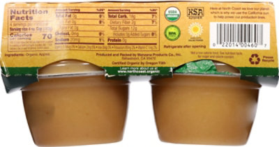 North Coast Organic Apple Sauce Cups - 4-4 Oz - Image 6