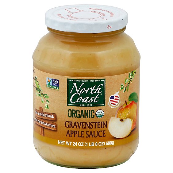 North Coast Organic Apple Sauce Gravenstein - 24 Oz
