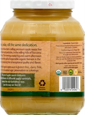 North Coast Organic Apple Sauce - 24 Oz - Image 4