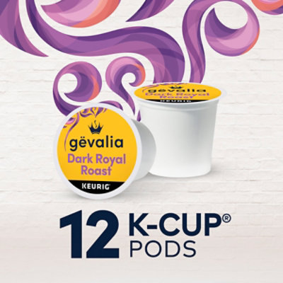 Gevalia Dark Royal Roast Dark Roast K‐Cup® Coffee Pods - 12 Count - Image 7