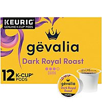 Gevalia Dark Royal Roast Dark Roast KCup Coffee Pods Box - 12 Count - Image 1