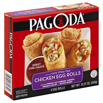 PAGODA Frozen Meals Egg Rolls Chicken with Sweet Chili Sauce 4 Count - 12.27 Oz - Image 3