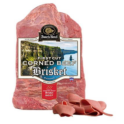 Boars Head Beef Corned Beef Brisket Raw - Lb - Image 1
