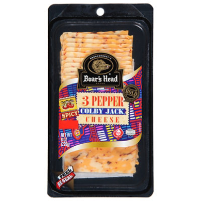 Boars Head Cheese Colby Bold 3 Pepper - 8 Oz - Image 1