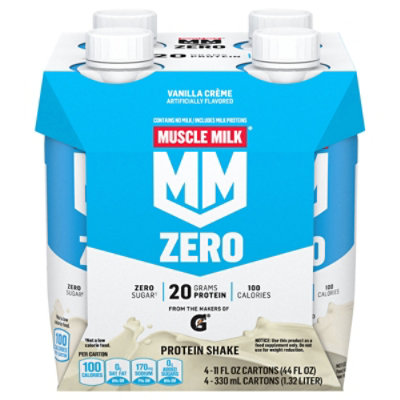 MUSCLE MILK 100 Calorie Protein Shake Non Dairy Vanilla Creme - 4-11 Fl. Oz.